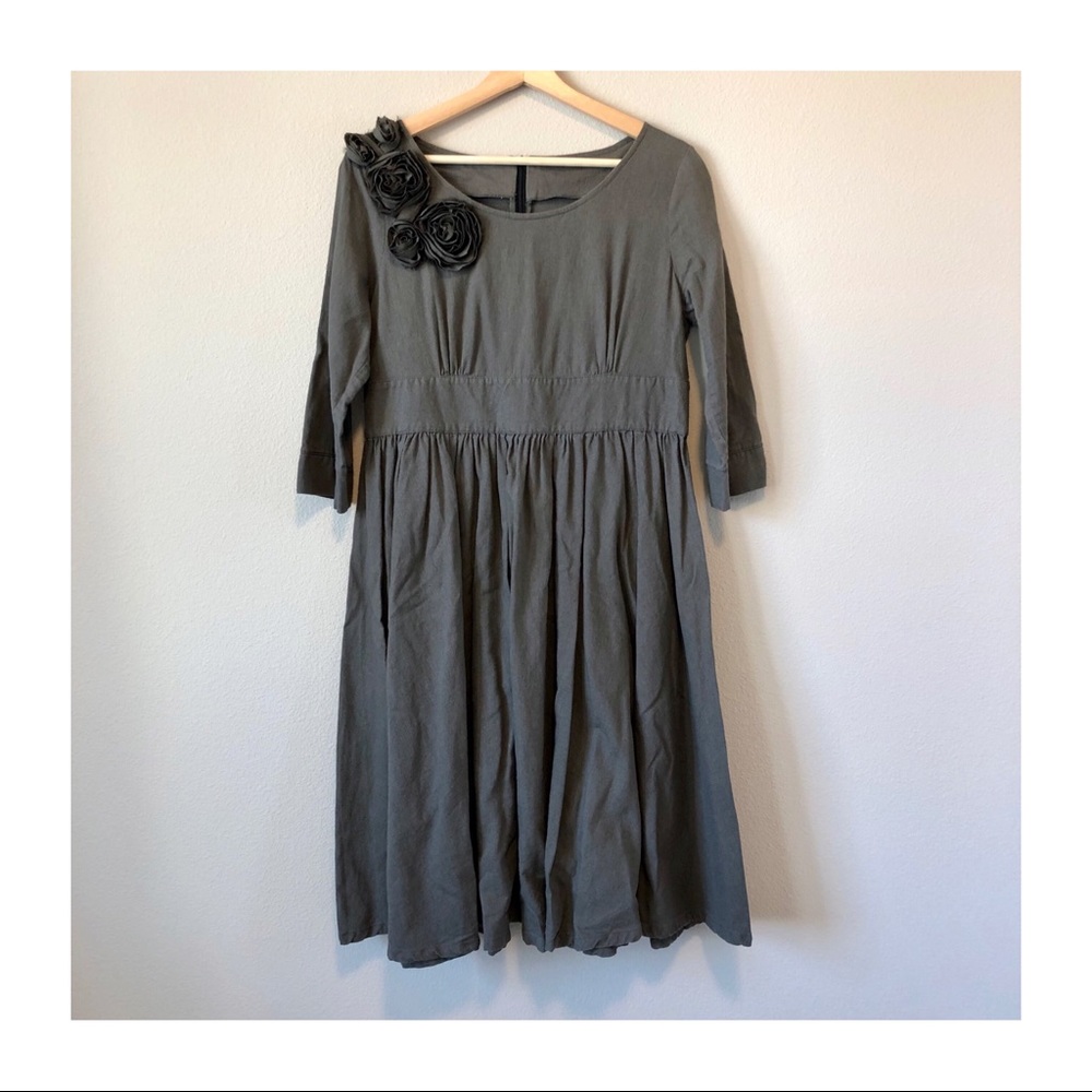LIKE NEW | Handmade Linen Knee Length Dress
